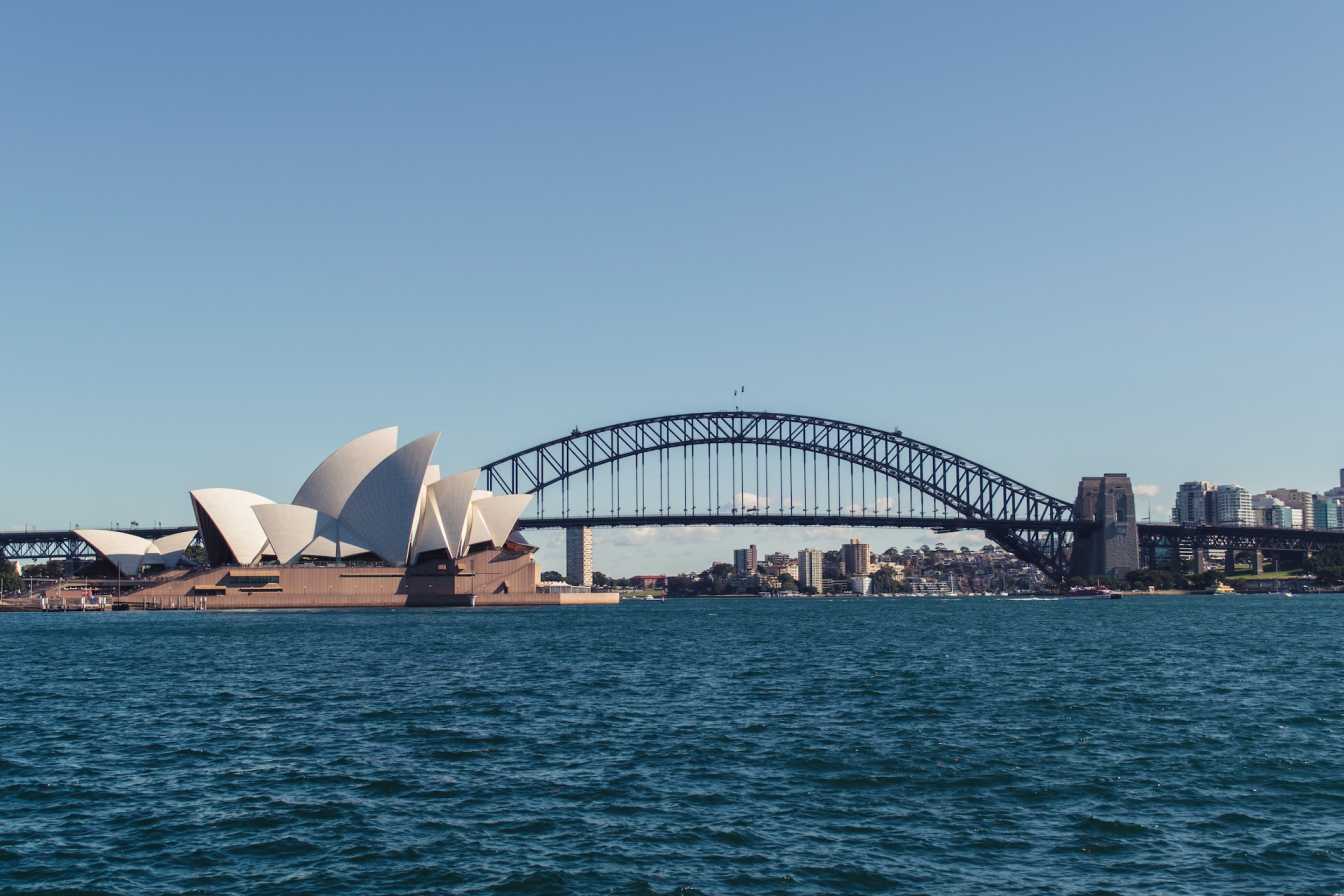 Sydney Opera House with Harbor Bridge
